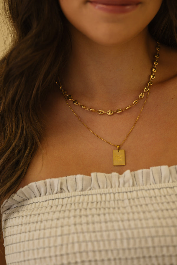 Gold More Self Love Necklace